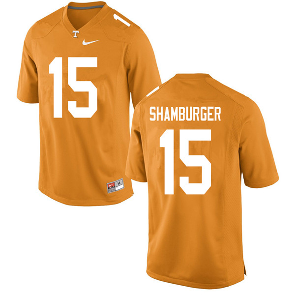 Men #15 Shawn Shamburger Tennessee Volunteers College Football Jerseys Sale-Orange